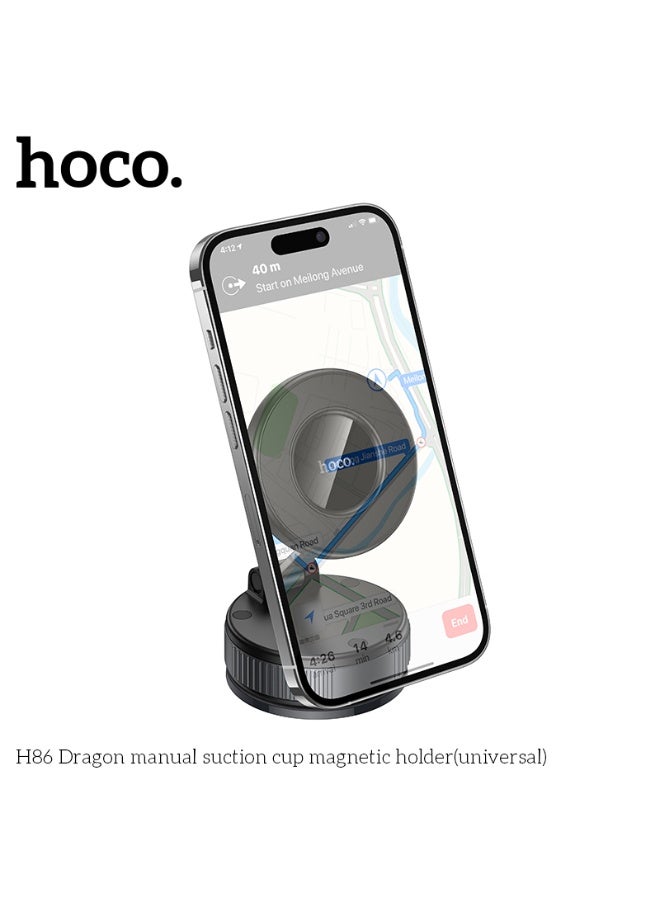 hoco. H86 Dragon manual suction cup magnetic holder(universal)  - Image 3