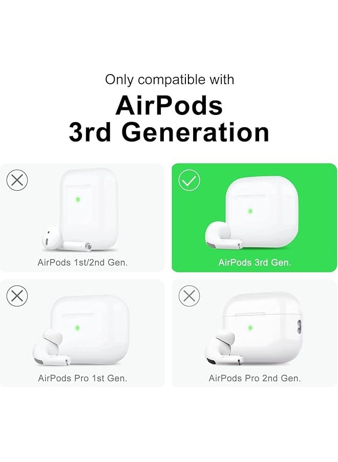 erorex - Compatible Airpods 3 Case Clear Airpods 3Rd Generation Case With Keychain Soft Tpu Protective Shockproof Cover For Girls Women Men Compatible With Airpods 3 Gen Case Clear - Image 1