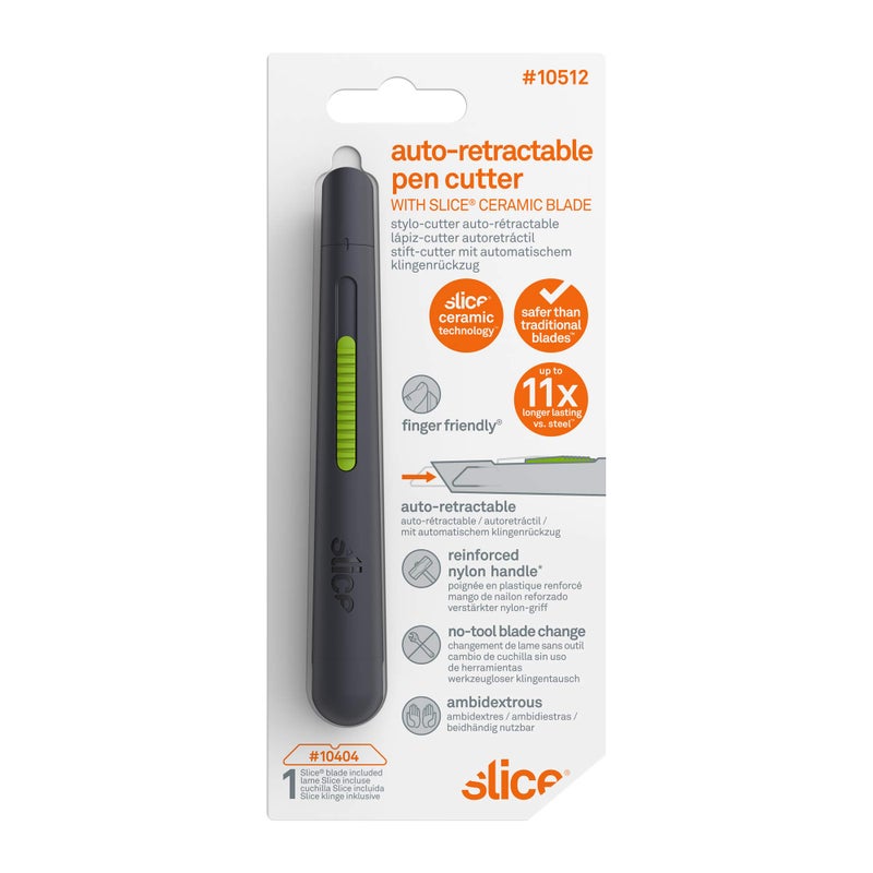 Slice 10512 Pen Cutter, Auto-Retractable Ceramic Blade, Safety Knife, Stays Sharp up to 11x Longer Than Steel Blades - Image 5
