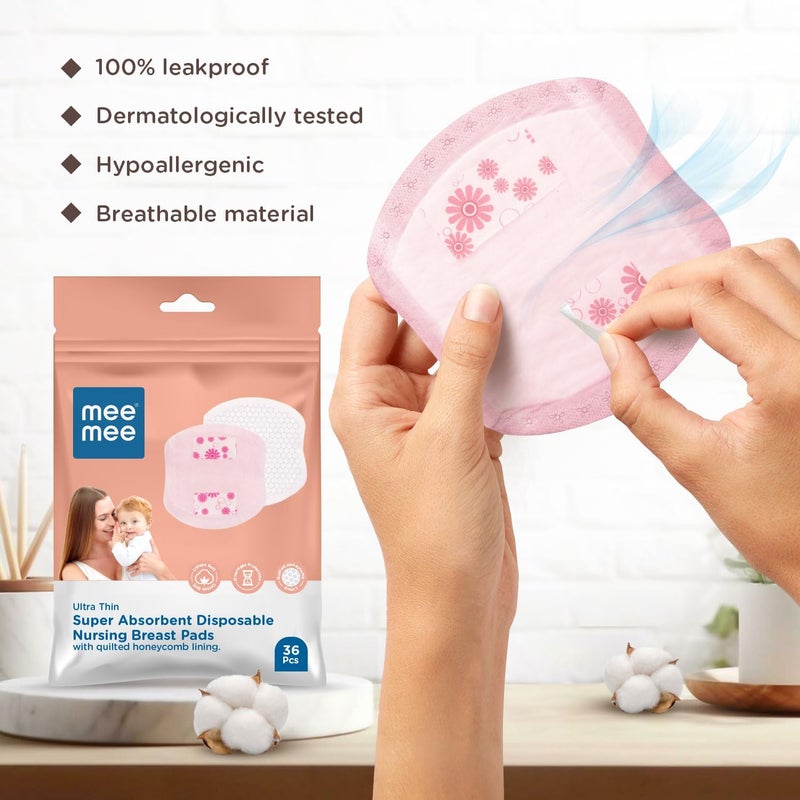 Mee Mee Ultra Thin Disposable Nursing Breast Pads - 36 Pcs - Image 4