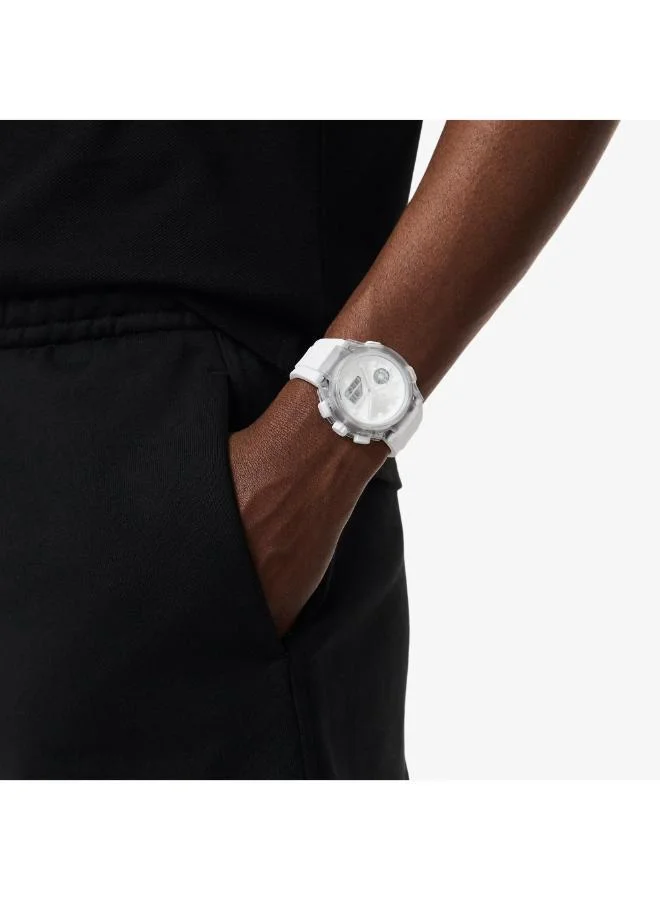 Lacoste  Stainless Steel & Transparent TR90 Quartz Watch for Women | Best Price UAE