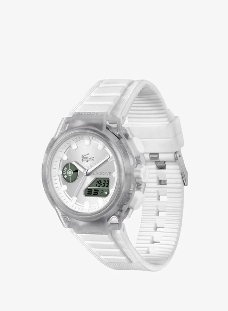 Lacoste  Stainless Steel & Transparent TR90 Quartz Watch for Women | Best Price UAE