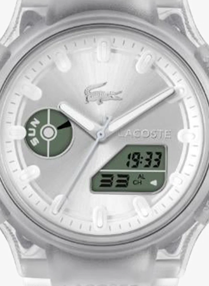 Lacoste  Stainless Steel & Transparent TR90 Quartz Watch for Women | Best Price UAE