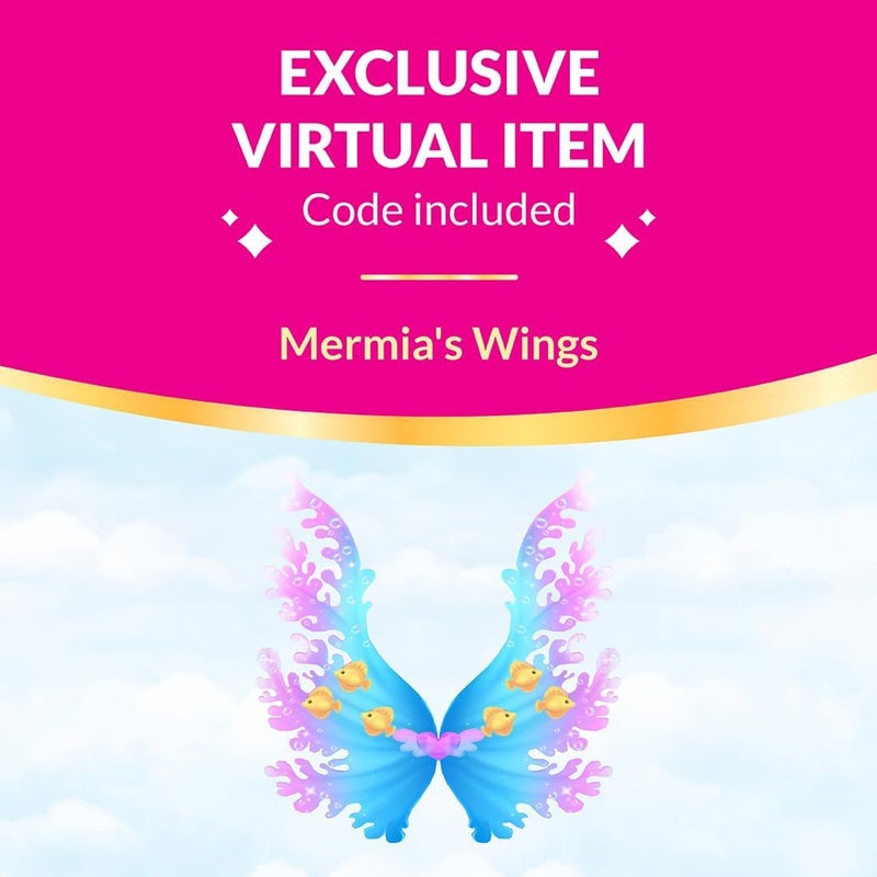 Royale High 9” Fashion Doll - Mermia The Water Fairy, Wave 1, Series 1 - Fairy Journal, Comb, and Virtual Item Code Included - Ages 5+ - Image 2