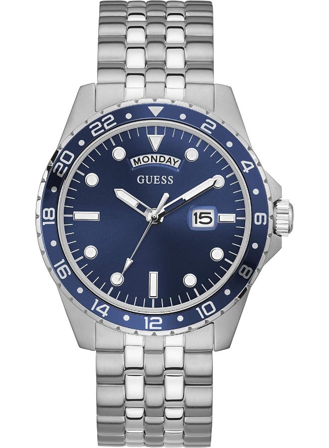 GUESS Men's Quartz Watch with Analog Display and Stainless Steel Strap GW0220G1 - Image 1