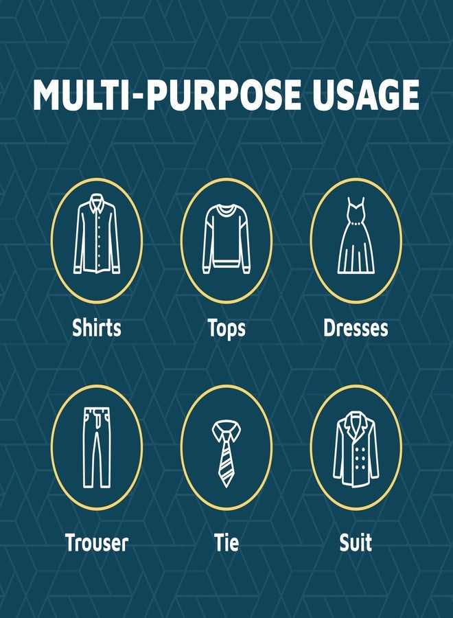 لايف ماستر مجموعة علاقات ملابس لايف ماستر مع مشابك، 25 قطعة، علاقات ملابس متينة بطول 12 بوصة مزودة بمشابك مانعة للانزلاق وخطاف دوار 360 درجة، منظم خزانة موفر للمساحة للسراويل والتنانير والشورتات، رمادي - Image 4