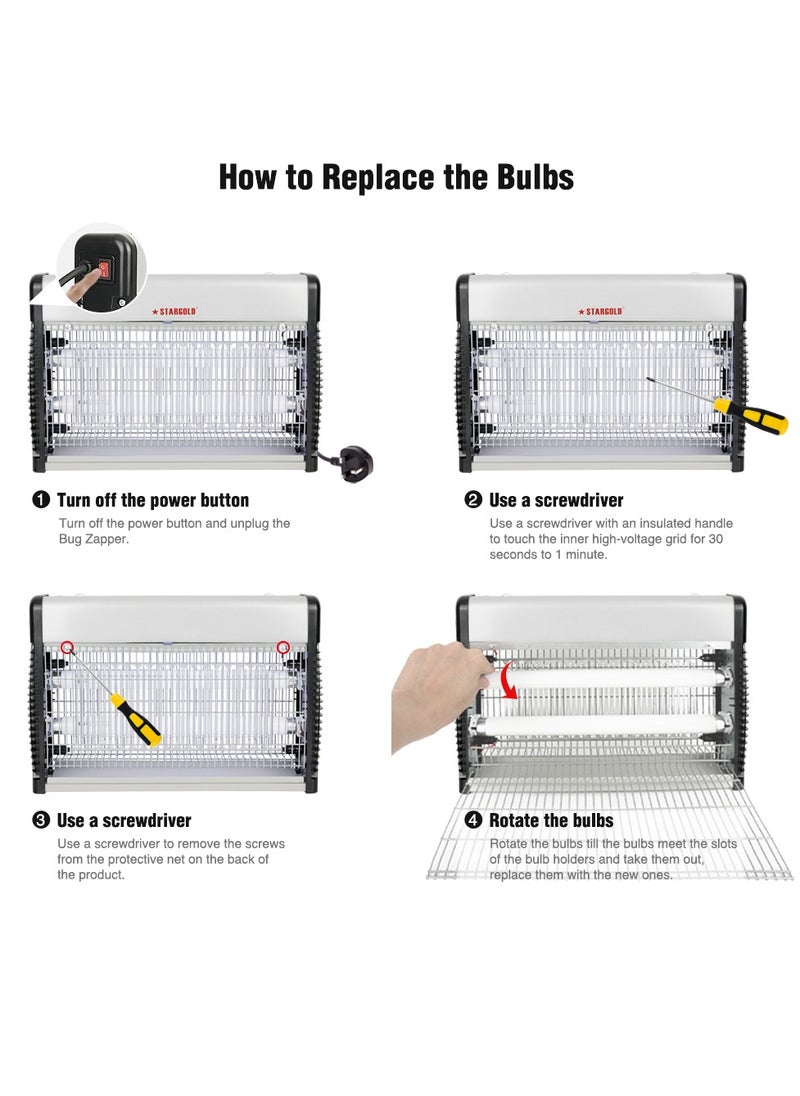Stargold - Electric Insect Killer Mosquito Trap Lamp Effective Insect Killer 30W - Image 1