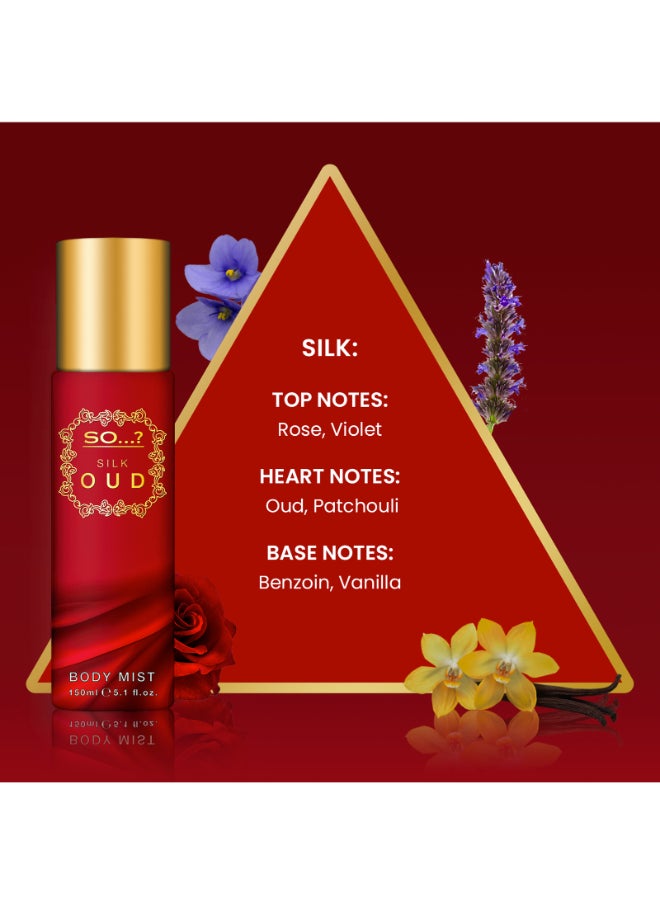 So..? Silk Oud Body Mist Long Lasting Fragrance Spray 150ml  - Image 3