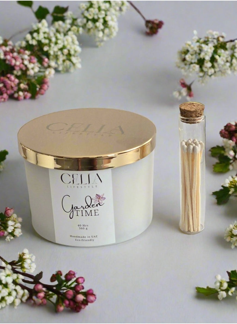 Celia Lifestyle Garden Time 3-Wick Candle 