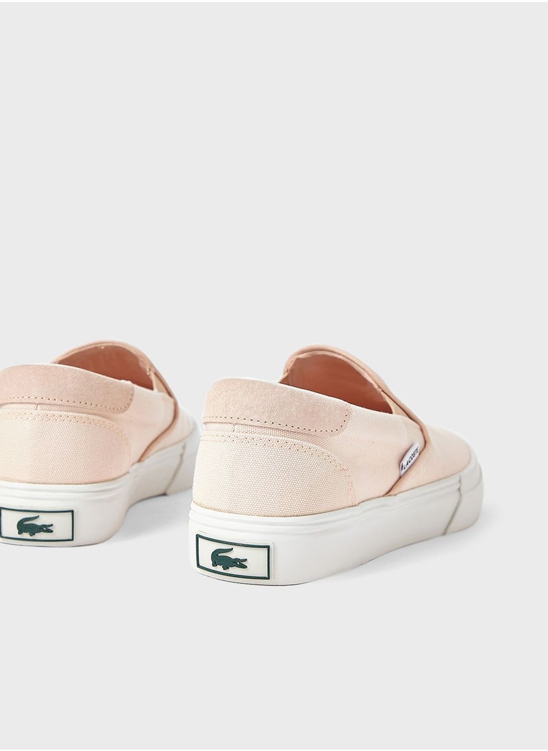 LACOSTE - Jump Serve Canvas Slip-Ons - Image 1