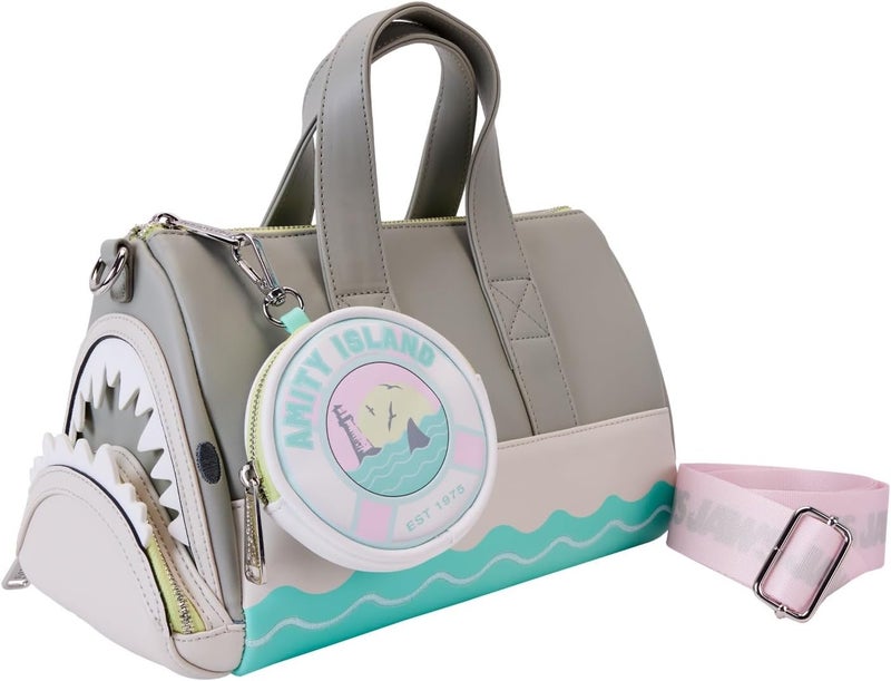 Loungefly حقيبة جانبية من لاونجفلاي على شكل فكوك مع حقيبة نقود - Image 1