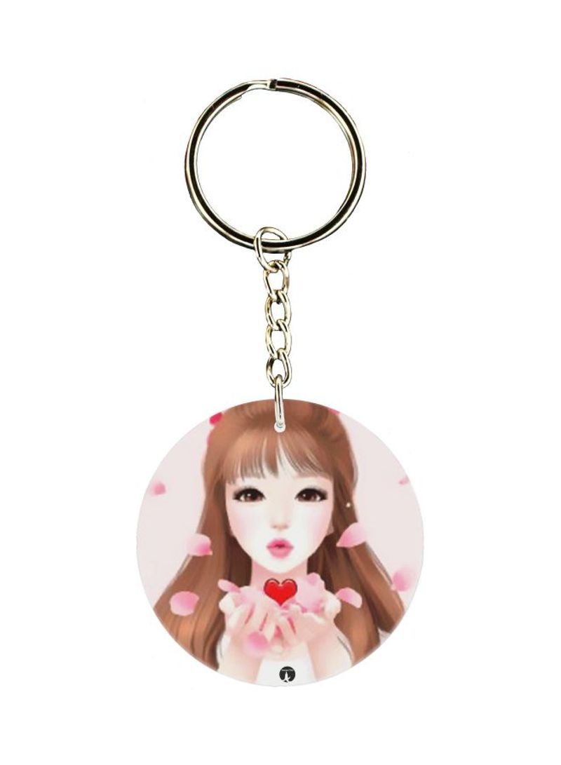 Single Sided Printed Keychain