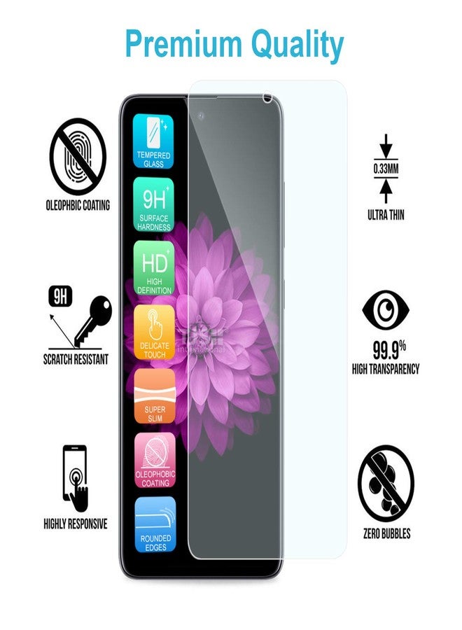 TJ's TJS [3-Pack] Screen Protector Compatible with LG K51/LG Q51/LG Reflect [Screen Coverage][Tempered Glass] Case Friendly Screen Protector Anti-Fingerprint, Bubble Free (Clear) - Image 4
