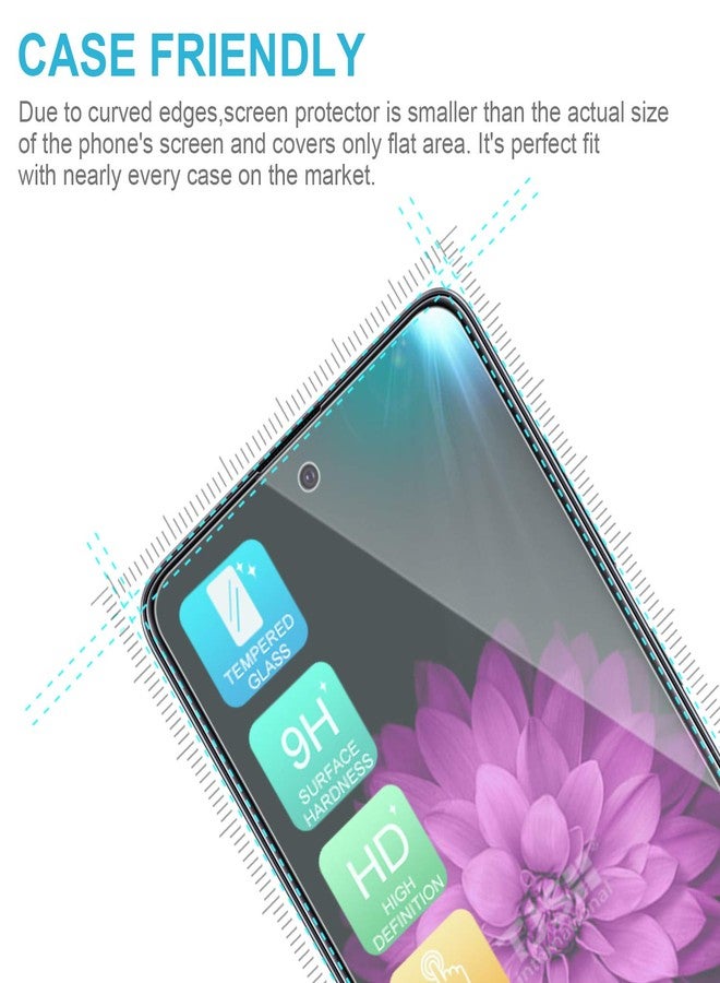 TJ's TJS [3-Pack] Screen Protector Compatible with LG K51/LG Q51/LG Reflect [Screen Coverage][Tempered Glass] Case Friendly Screen Protector Anti-Fingerprint, Bubble Free (Clear) - Image 3