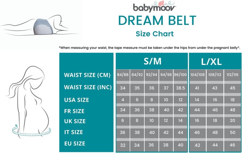 Babymoov Dream Belt Sleep Aid Maternity Sleep Support  Wedge for Ultimate Comfort during Pregnancy Large  XLarge Grey - Image 3