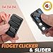 Chilvil Metal Fidget Clicker Slider Magnetic Toys for Adults Figette Keyboard Silent Desk Office Small EDC Quiet ADHD Anxiety and Stress Relief Pain Stim Items Cool Figits Gadgets Stuff Gift for Teens Mens - Image 4