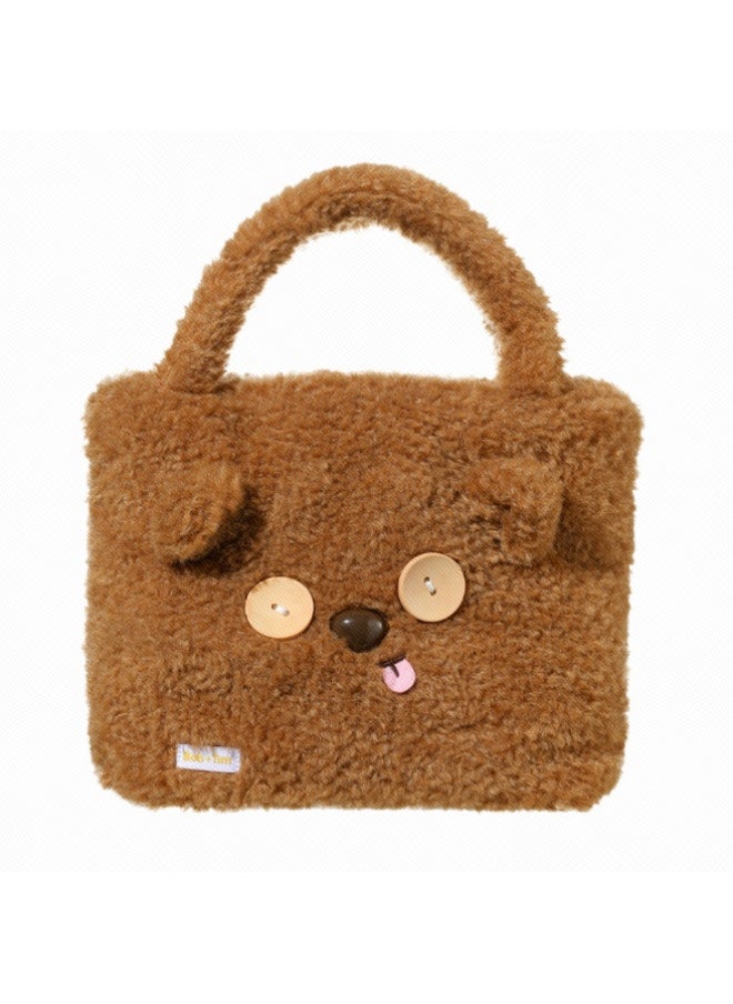 Miniso Carry a cute companion with this plush Tim handbag from the Bob & Tim collection. 