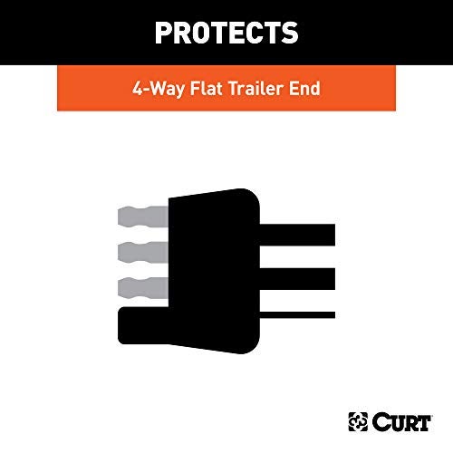 CURT 58750 Trailer-Side 4-Pin Flat Trailer Wiring Harness Connector Dust Cover - Image 4