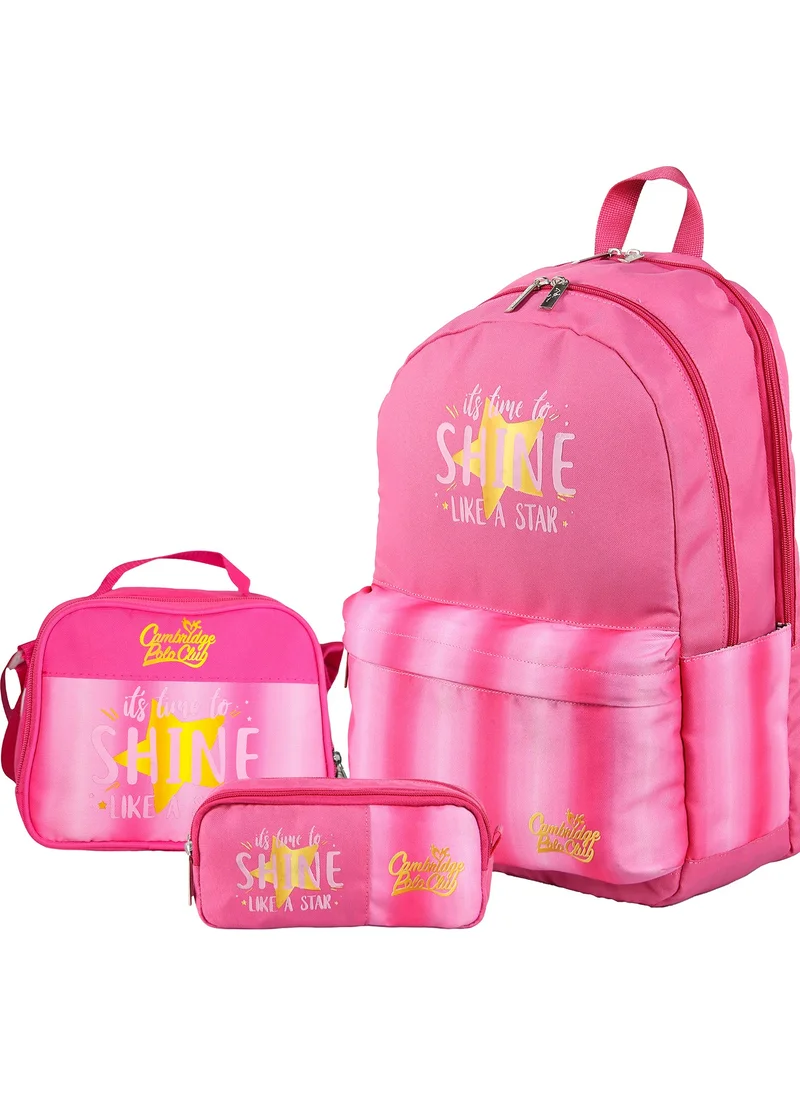 Cambridge Polo Club Star Double Main Compartment Children Primary School Bag Set