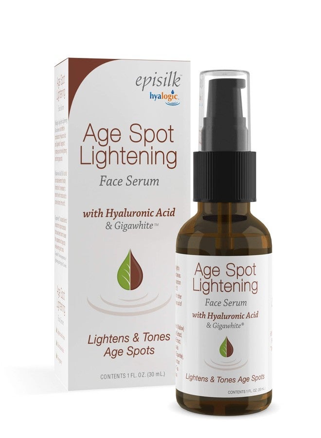 Hyalogic Age Spot Face Serum - Dark Spot Corrector Enriched w/Hyaluronic Acid & Gigawhite - Episilk Brightening Serum to Lighten & Tone Age Spots & Wrinkles & Fine Lines 1 Fl. oz. - Hyalogic Brand - Image 1