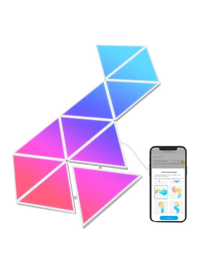 Govee RGBIC Technology Smart Control Glide Triangle Light Panels Multicolour 4.01 x 7.55 x 13.26 Inch H6067  - Image 1