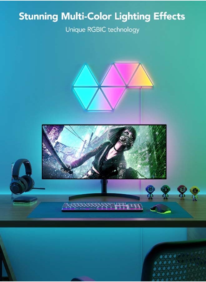 Govee RGBIC Technology Smart Control Glide Triangle Light Panels Multicolour 4.01 x 7.55 x 13.26 Inch H6067  - Image 3