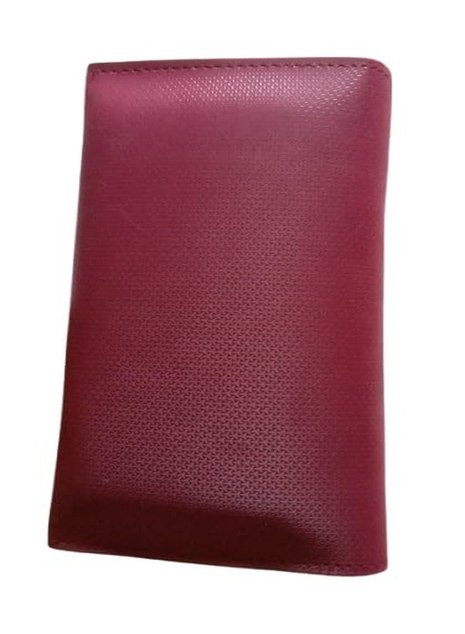 Trendy Unique Heart Design PU Leather Zipper Wallet with Love is Life Design, Cash Coin Long Purse Card Holder Girls & Women, Maroon and Peach - Image 2