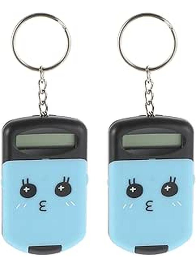 2 Pack Mini Portable Pocket Calculator With LCD Display For Students School Office Home - Image 1