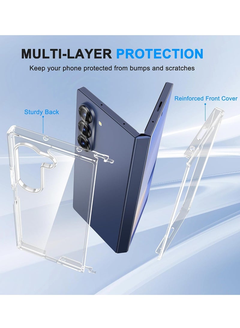 Digipace Ultra-Thin Clear Phone Case, for Samsung Galaxy Z Fold 7, Anti-Yellowing Hard PC Protective Cover with Slim Fit Design, Transparent Back Cover (Clear) - Image 2