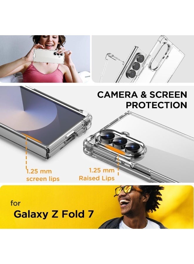 Digipace Ultra-Thin Clear Phone Case, for Samsung Galaxy Z Fold 7, Anti-Yellowing Hard PC Protective Cover with Slim Fit Design, Transparent Back Cover (Clear) - Image 3