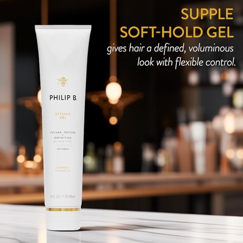 PHILIP B Styling Gel 6 oz 178 ml SoftHold Hair Gel Enhances Body and Texture for Definition and Curl - Image 3