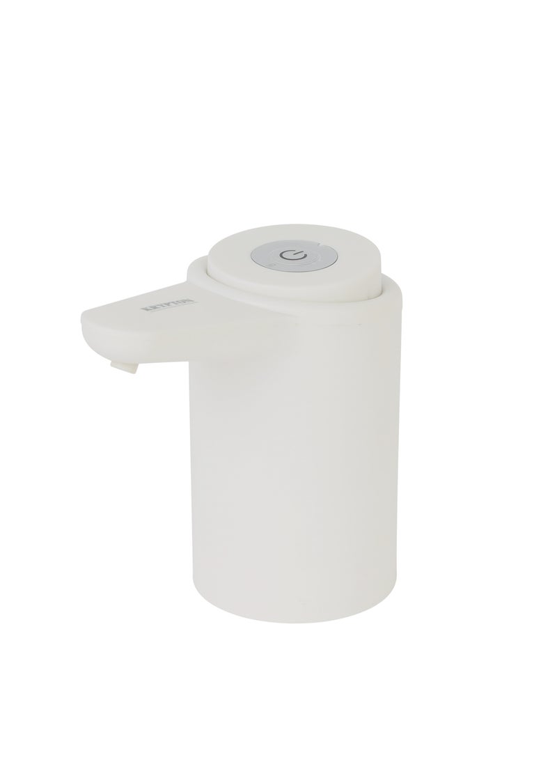 KRYPTON Rechargeable Water Pump- Simple Installation, for Gallon, Bottles/ Dispenser, can be Used at Home and Office/ Portable and Light-Weight with Easy One Button Mechanism and USB Charging KNWP5474 White - Image 1