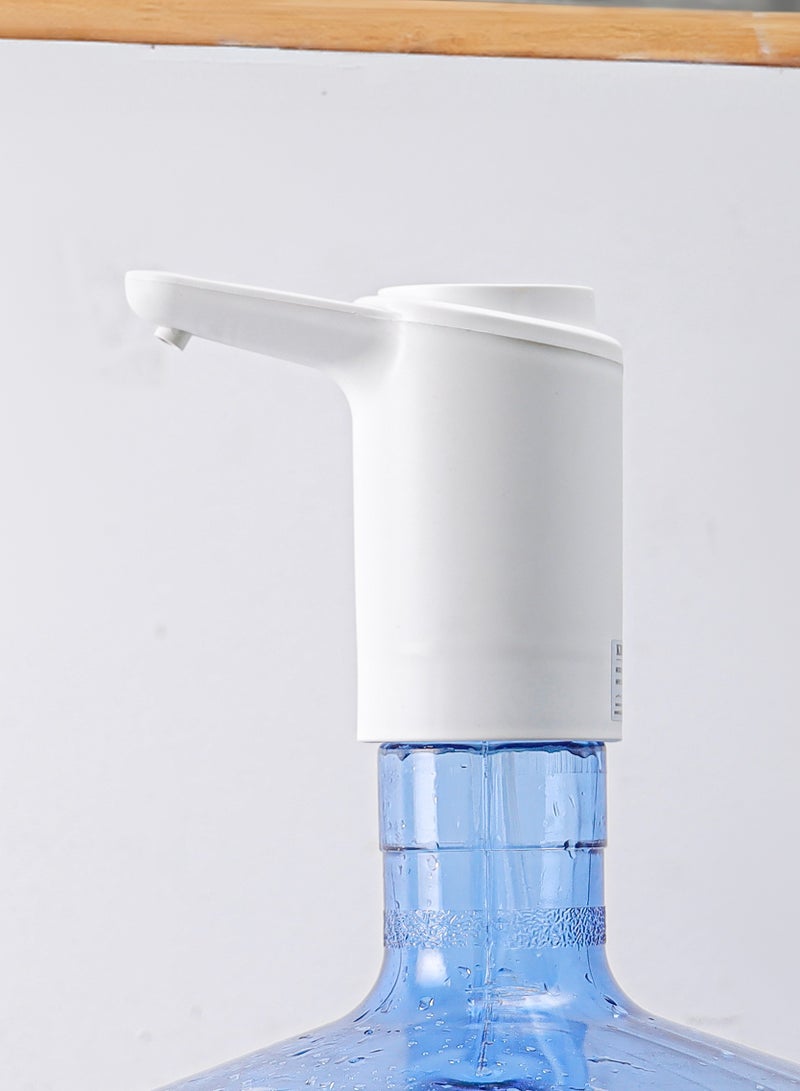 KRYPTON Rechargeable Water Pump- Simple Installation, for Gallon, Bottles/ Dispenser, can be Used at Home and Office/ Portable and Light-Weight with Easy One Button Mechanism and USB Charging KNWP5474 White - Image 5