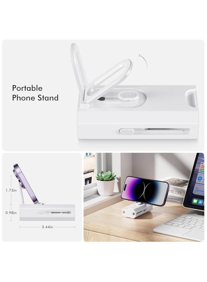 erorex 8 in 1 Keyboard Cleaning kit, Cleaner for Airpods, Earbuds, Headset, Laptop Cleaner with Brush Portable Electronics Keyboard Cleaning Tools, Cleaner Keycap Puller Kit (WHITE) - Image 3