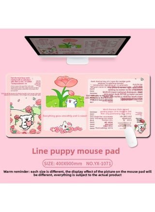 Home Office Desktop Extension Pad Laptop Keyboard Hand Pad Small Fresh Mouse Pad Shortcut Key Complete Book-Color:400x900mm3mm-Pattern:Yx-1071【everything Goes Smoothly And Everything You Encounter Is Sweet】 - pzsku/Z3A2DCA91AE56F518970DZ/45/1744888092/e28d9a40-00e7-4a9c-be4b-cf08bebaa43c
