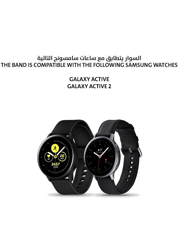 FITME Clip Silicone Band For Samsung Galaxy Watch Active / Active 2 (44mm) (40mm) / Galaxy Watch (42mm) - (20mm) - Image 4