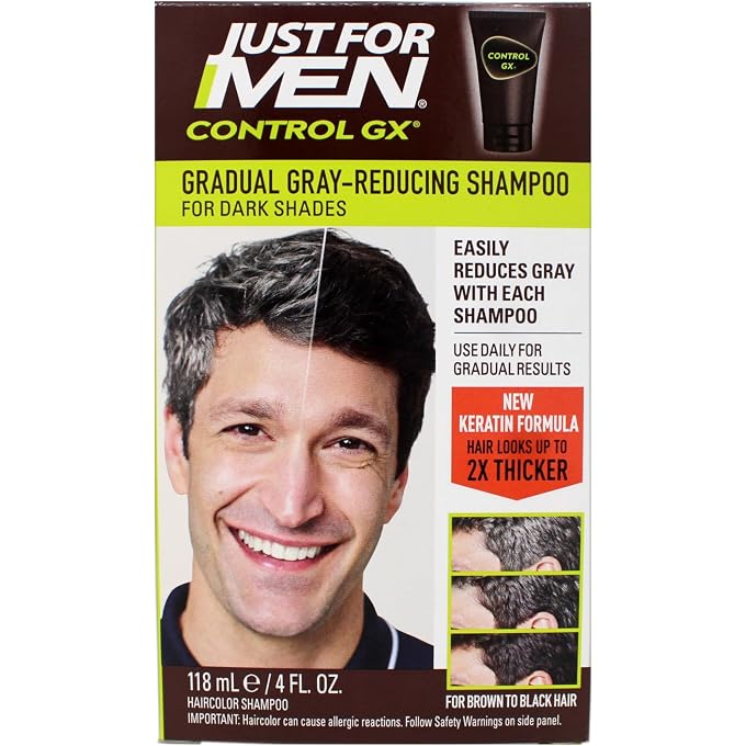 Just For Men Control GX Grey Reducing Shampoo, 5 Fluid Ounce - Image 1