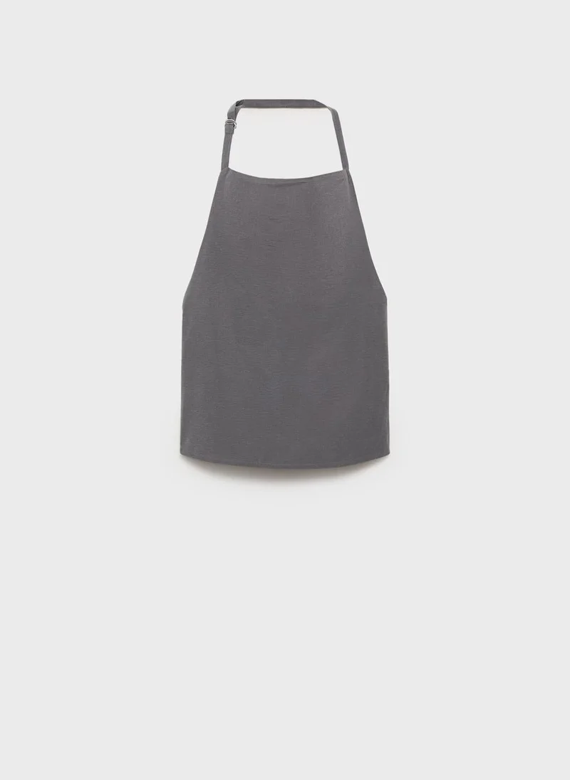 MANGO open-back draped top