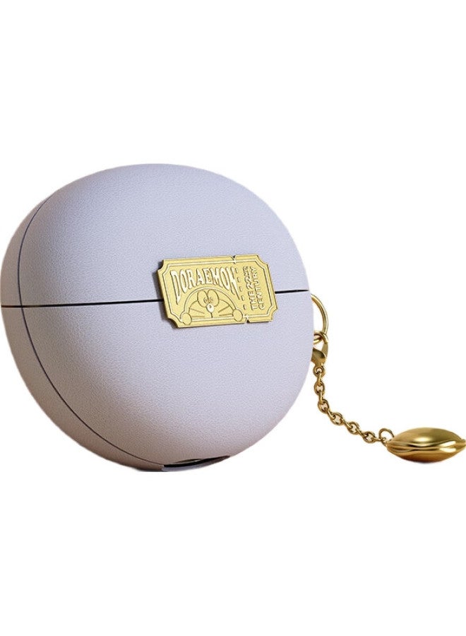 Rock Doraemon Huawei Freeclip Protective Case, Wireless Bluetooth Earphone Case, Storage Box, Shockproof, Dustproof, Leather Cover, Starlight Purple - Image 3