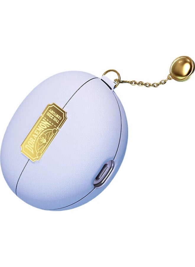 Rock Doraemon Huawei Freeclip Protective Case, Wireless Bluetooth Earphone Case, Storage Box, Shockproof, Dustproof, Leather Cover, Starlight Purple - Image 2