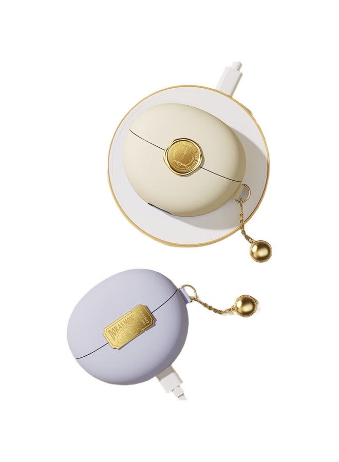 Rock Doraemon Huawei Freeclip Protective Case, Wireless Bluetooth Earphone Case, Storage Box, Shockproof, Dustproof, Leather Cover, Starlight Purple - Image 1