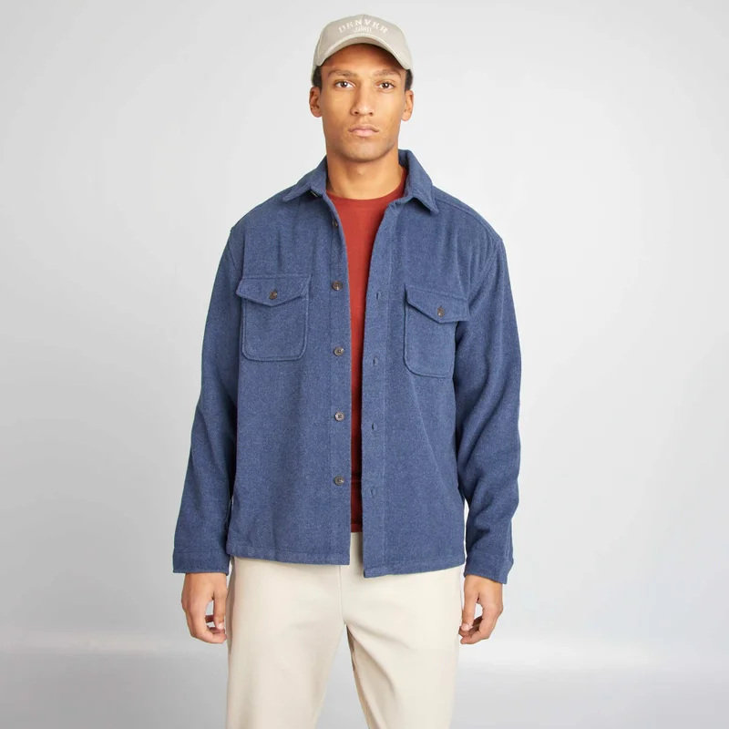 Kiabi Flannel Overshirt Blue