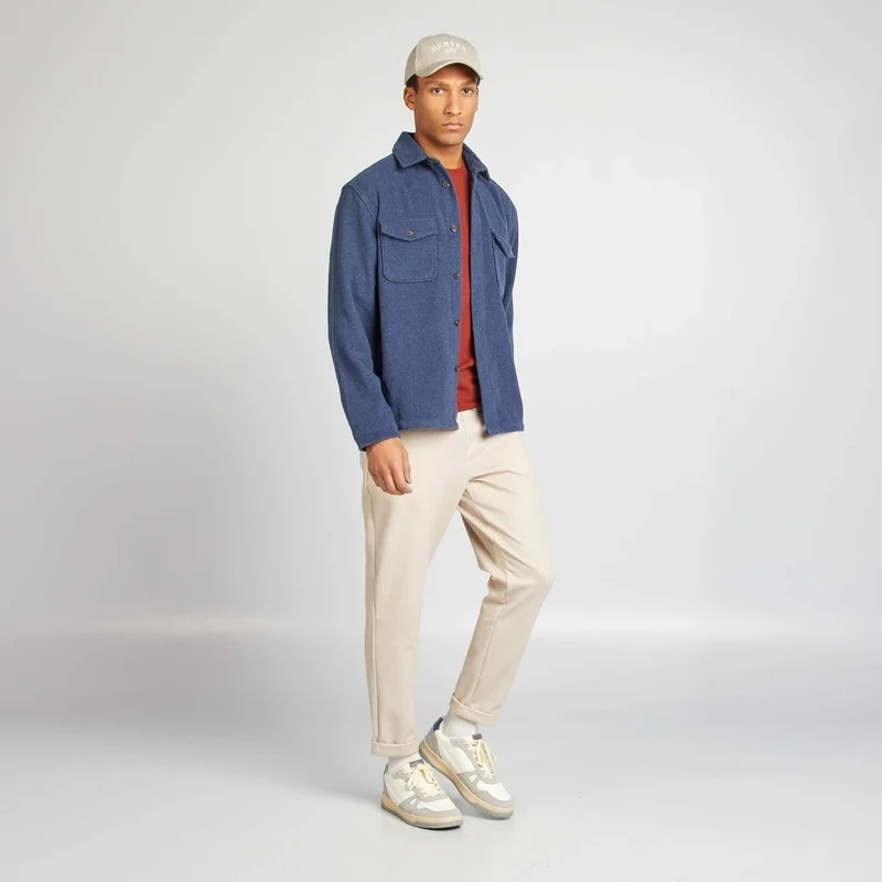 كيابي قميص فلاني أزرق