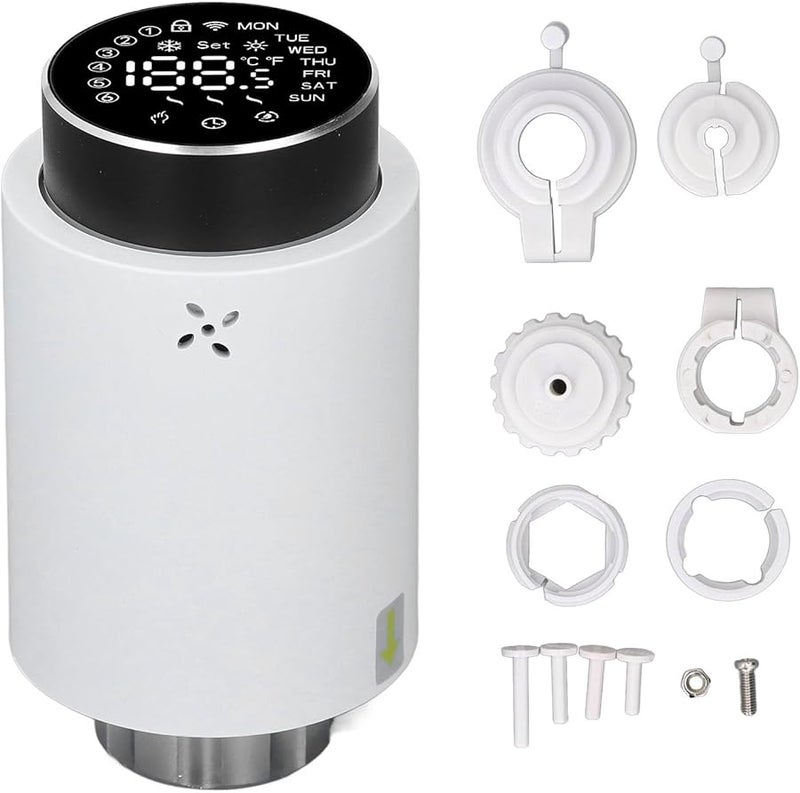 Smart Thermostatic Radiator Valve 7 Day Programmable TRV With Child Lock White - Image 3