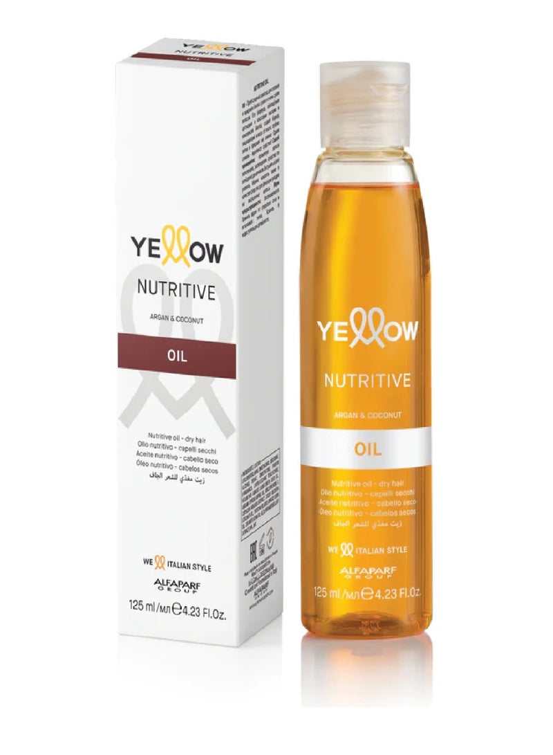Alfaparf Milano Yellow Nutritive Oil with Argan & Coconut for Dry Hair 125ml