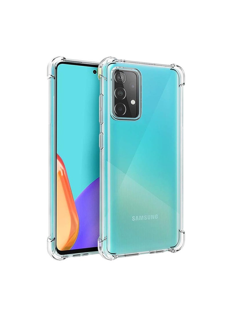 غطاء حماية من السيليكون الشفاف المقاوم للصدمات A52S /A52 5G لحماية الحواف المعززة من Graby