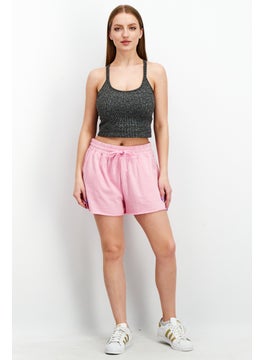 Splendid Women Solid Basic Shorts, Pink  - Image 3