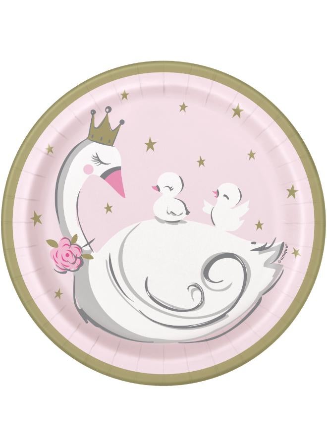 Unique Swan Birthday Plate 7'' - Image 2