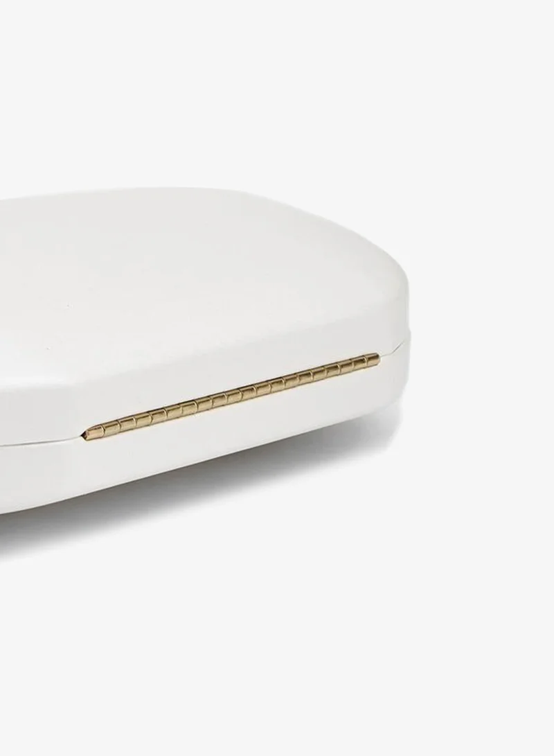 Flora Bella By Shoexpress WHITE Pearl Clutch With Detachable Shoulder Chain Ramadan Collection for Women | Best Price UAE