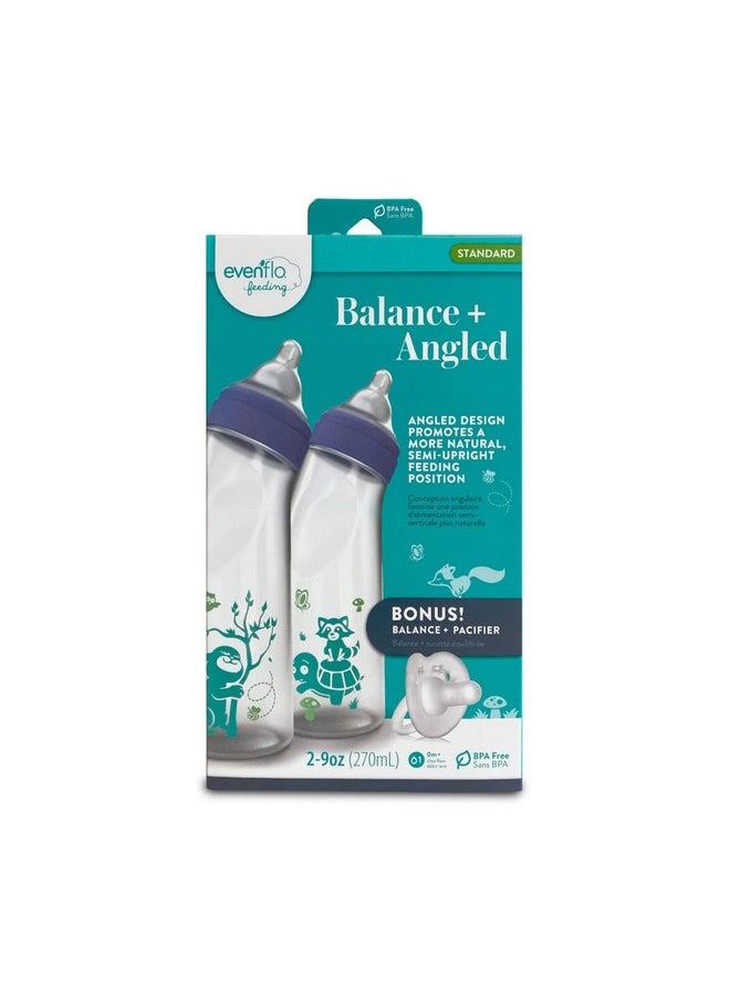 Balance+ Angled Bottle 9 Oz 2Pack With Pacifier - pzsku/Z3A2E58B0087E6313A9DEZ/45/_/1720767328/5a6a56d2-ee9f-4c7f-809a-501c782a9b11